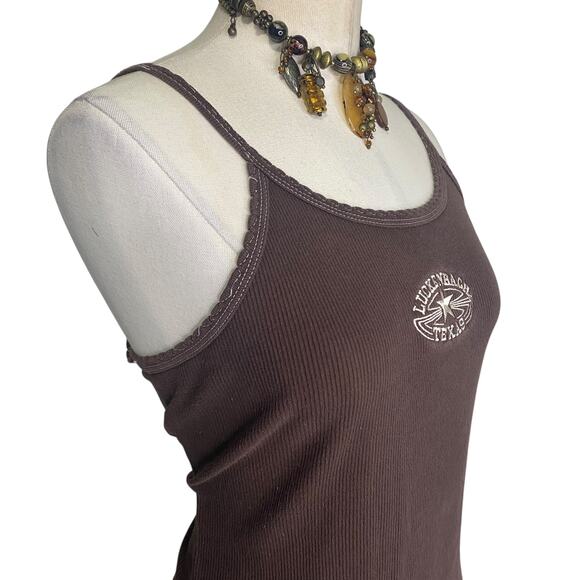 Vtg Y2k Luckenbach Texas Embroidered Country Girl Tank Top - Picture 6 of 15